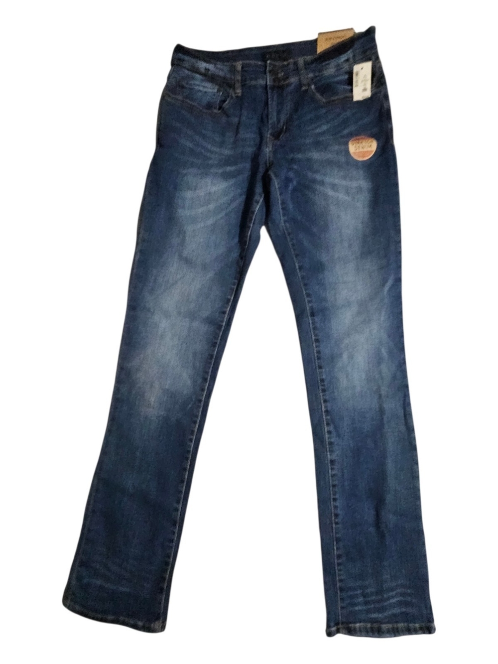 Aeropostale Men's Slim Straight Stretch Jeans - Dark Blue Wash 30X32